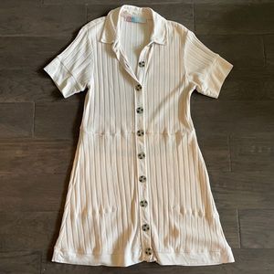 Cream free people dress